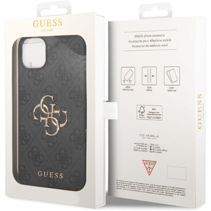 Hoes voor Apple iPhone 15 Plus, Guess, 4G Big Logo, Gri