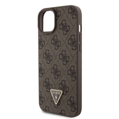 Hoes voor Apple iPhone 15 Plus, Guess, Crossbody 4G Metal Logo, Bruin