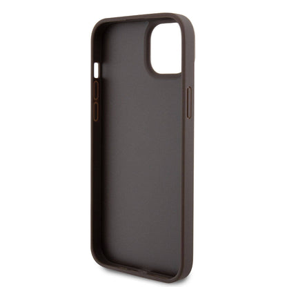 Hoes voor Apple iPhone 15 Plus, Guess, Crossbody 4G Metal Logo, Bruin