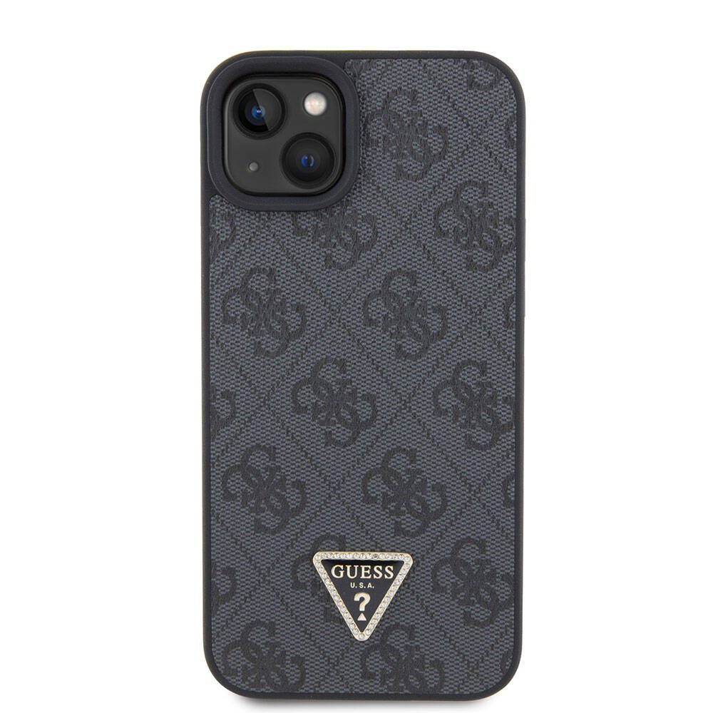 Hoes voor Apple iPhone 15 Plus, Guess, Crossbody 4G Metal Logo, Zwart