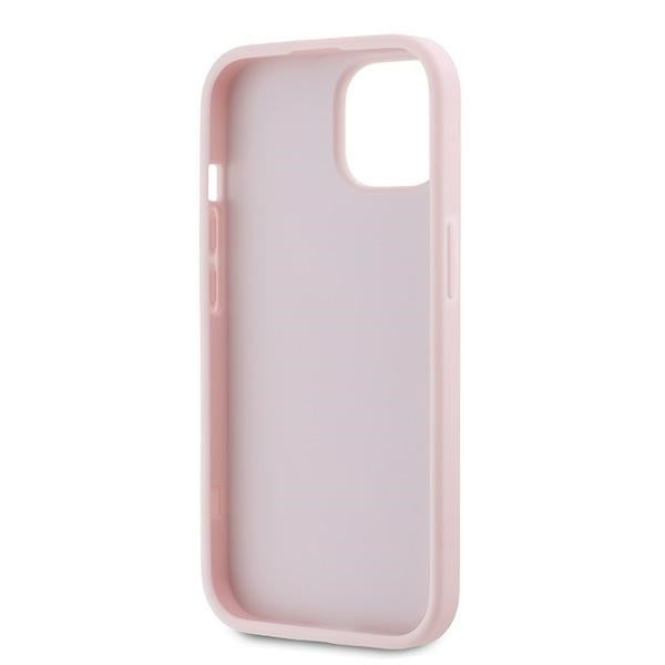 Hoes voor Apple iPhone 15 Plus, Karl Lagerfeld, Diagonal Quilted Script, Roze