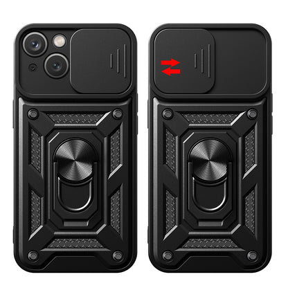 Hoes voor Apple iPhone 15 Plus, Techsuit, CamShield, Blauw