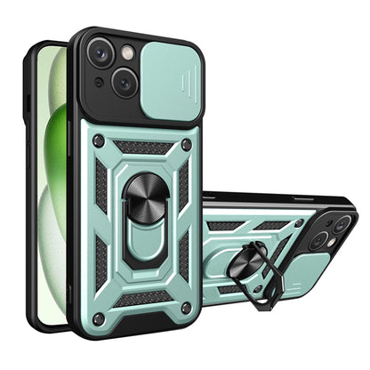 Hoes voor Apple iPhone 15 Plus, Techsuit, CamShield, Groen