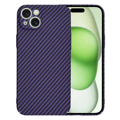 Hoes voor Apple iPhone 15 Plus, Techsuit, Carbonite FiberShell, Paars
