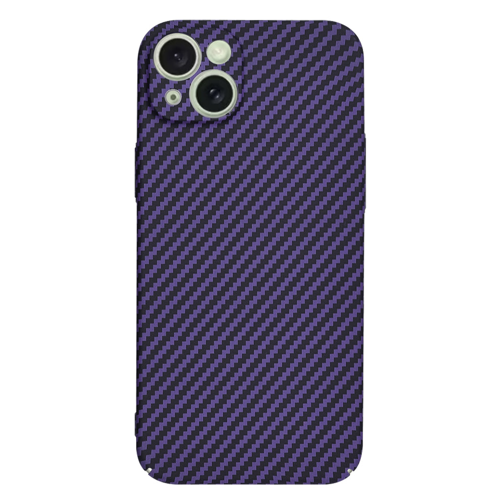 Hoes voor Apple iPhone 15 Plus, Techsuit, Carbonite FiberShell, Paars