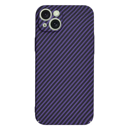 Hoes voor Apple iPhone 15 Plus, Techsuit, Carbonite FiberShell, Paars