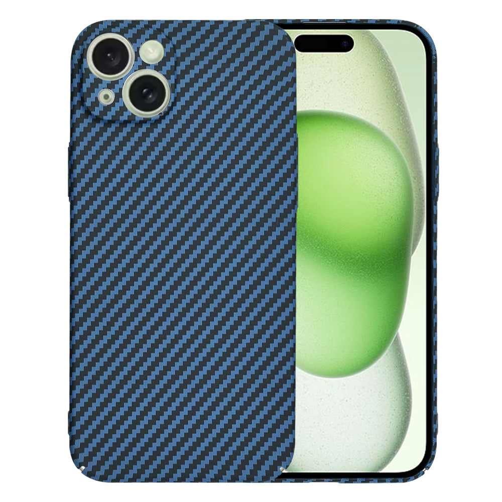 Hoesje voor Apple iPhone 15 Plus, Techsuit, Carbonite FiberShell, Turkoois