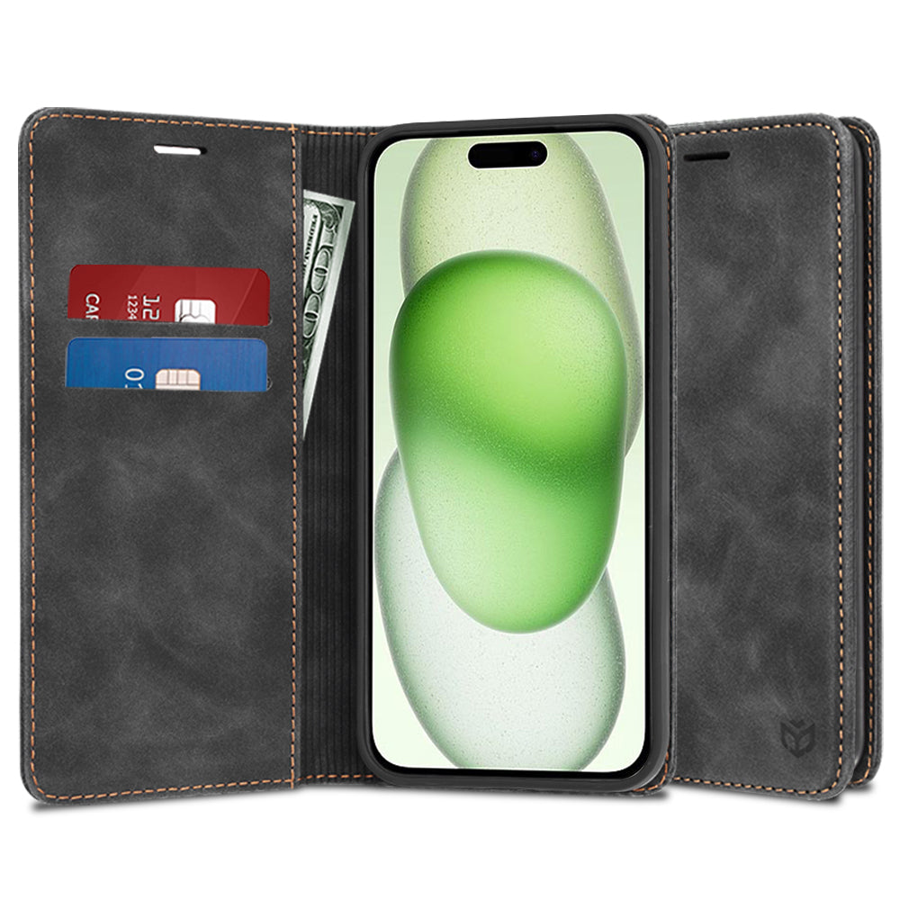 Hoes voor Apple iPhone 15 Plus, Techsuit, Confy, Zwart