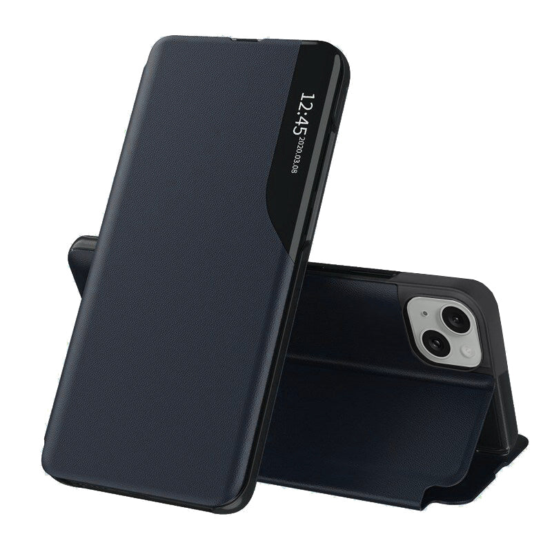 Hoes voor Apple iPhone 15 Plus, Techsuit, eFold, Donkerblauw