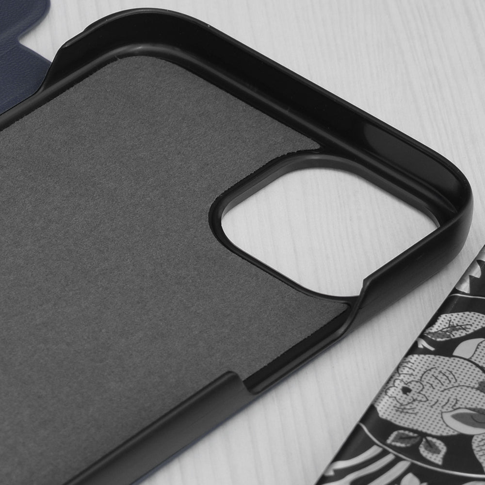 Hoes voor Apple iPhone 15 Plus, Techsuit, eFold, Donkerblauw