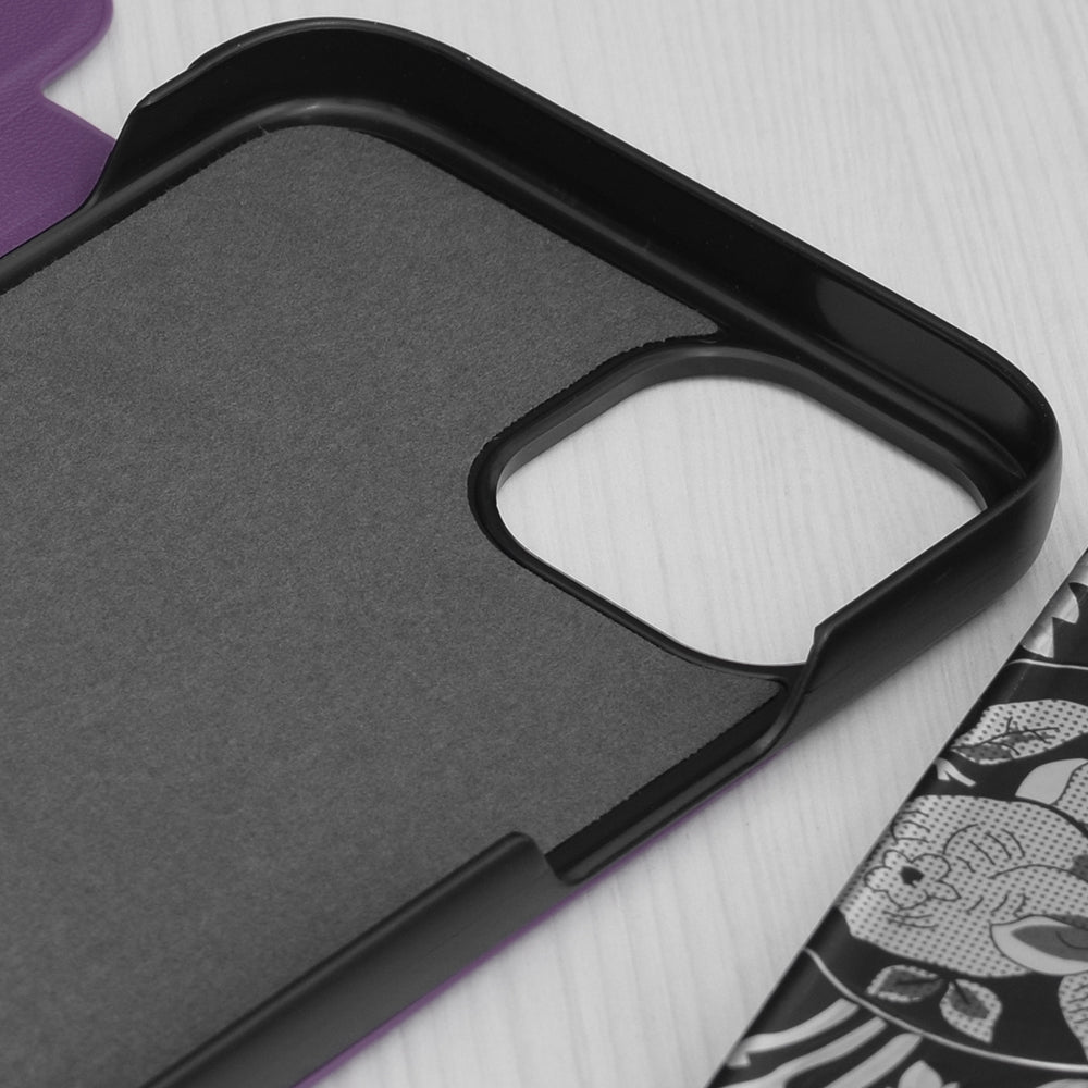 Hoes voor Apple iPhone 15 Plus, Techsuit, eFold, Paars
