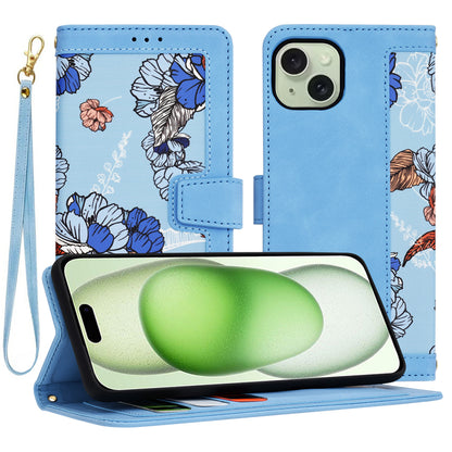 Hoes voor Apple iPhone 15 Plus, Techsuit, FlipCraft, Blauw