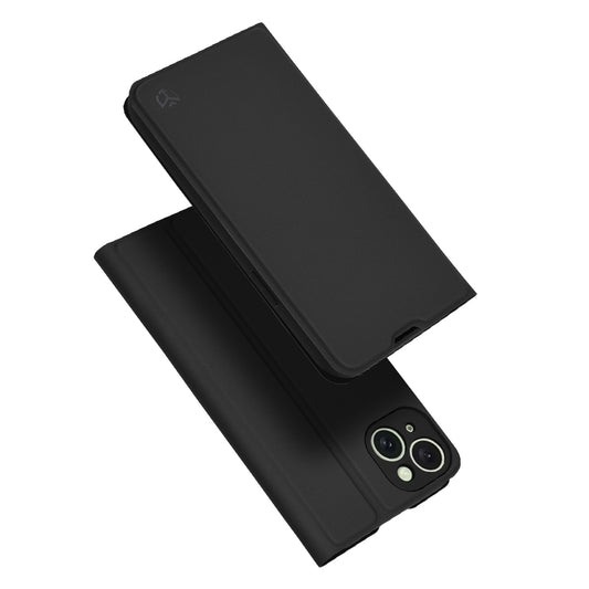 Hoes voor Apple iPhone 15 Plus, Techsuit, Magskin Book, Zwart