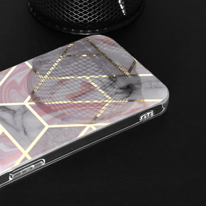 Hoes voor Apple iPhone 15 Plus, Techsuit, Marble, Roze