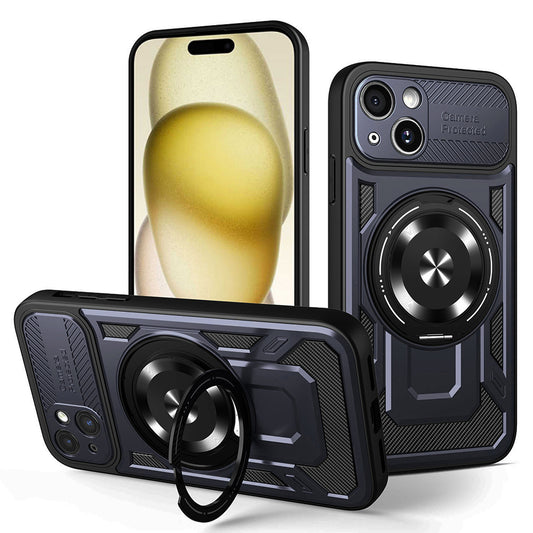 Hoes voor Apple iPhone 15 Plus, Techsuit, RuggedCam, Blauw