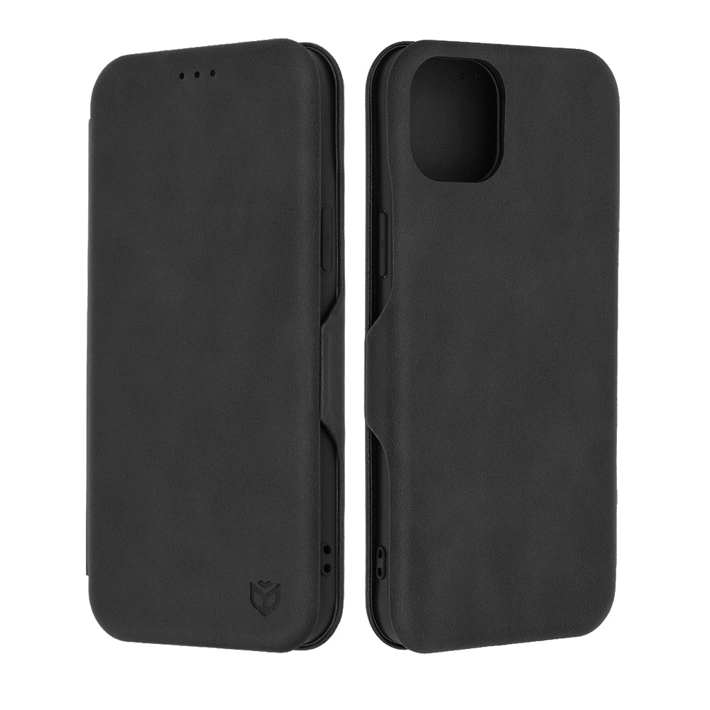Hoes voor Apple iPhone 15 Plus, Techsuit, Safe Wallet Plus, Zwart