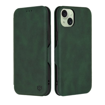 Hoes voor Apple iPhone 15 Plus, Techsuit, Safe Wallet Plus, Groen