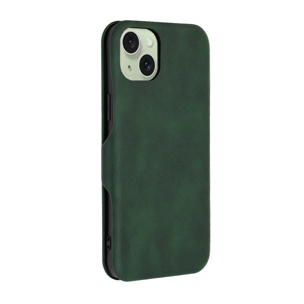 Hoes voor Apple iPhone 15 Plus, Techsuit, Safe Wallet Plus, Groen
