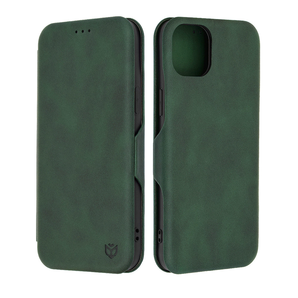 Hoes voor Apple iPhone 15 Plus, Techsuit, Safe Wallet Plus, Groen