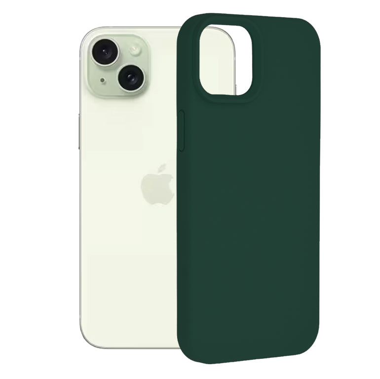 Hoes voor Apple iPhone 15 Plus, Techsuit, Soft Edge, Donkergroen