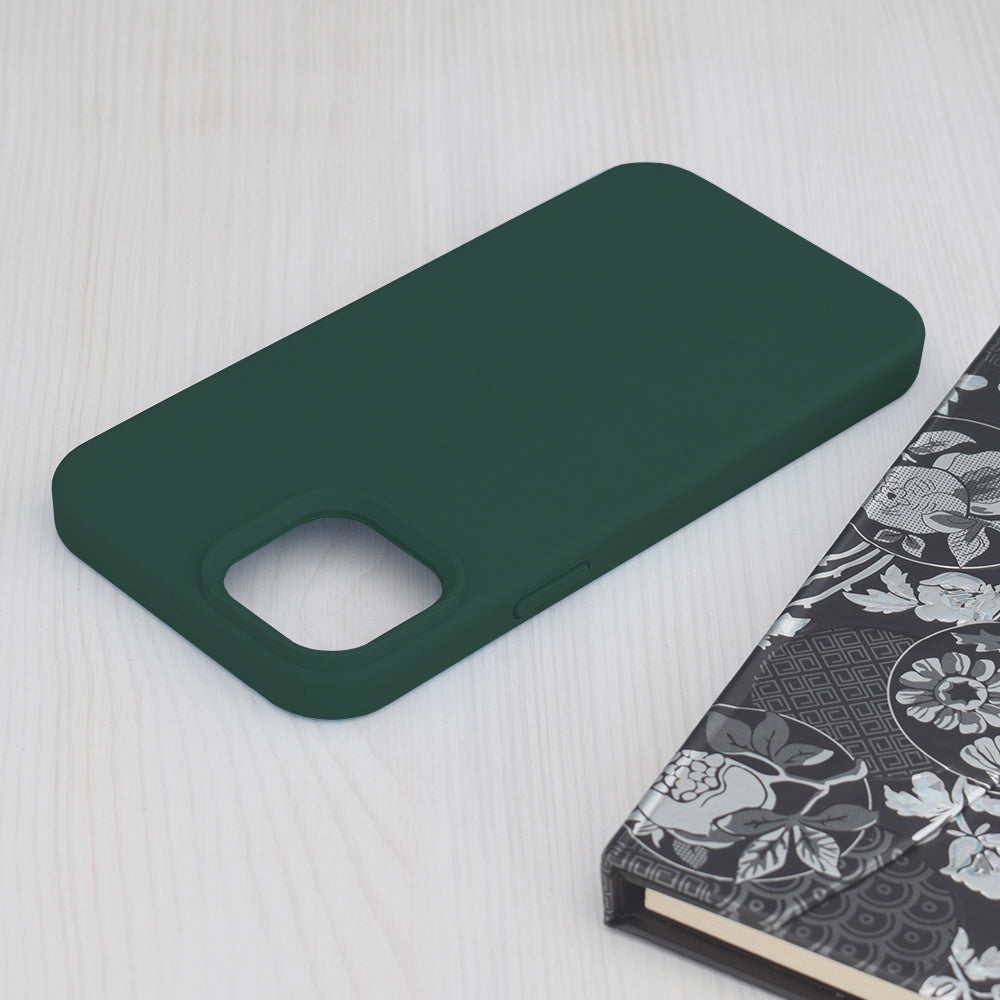 Hoes voor Apple iPhone 15 Plus, Techsuit, Soft Edge, Donkergroen