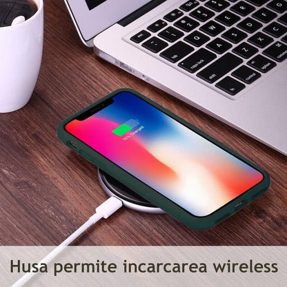 Hoes voor Apple iPhone 15 Plus, Techsuit, Soft Edge, Donkergroen