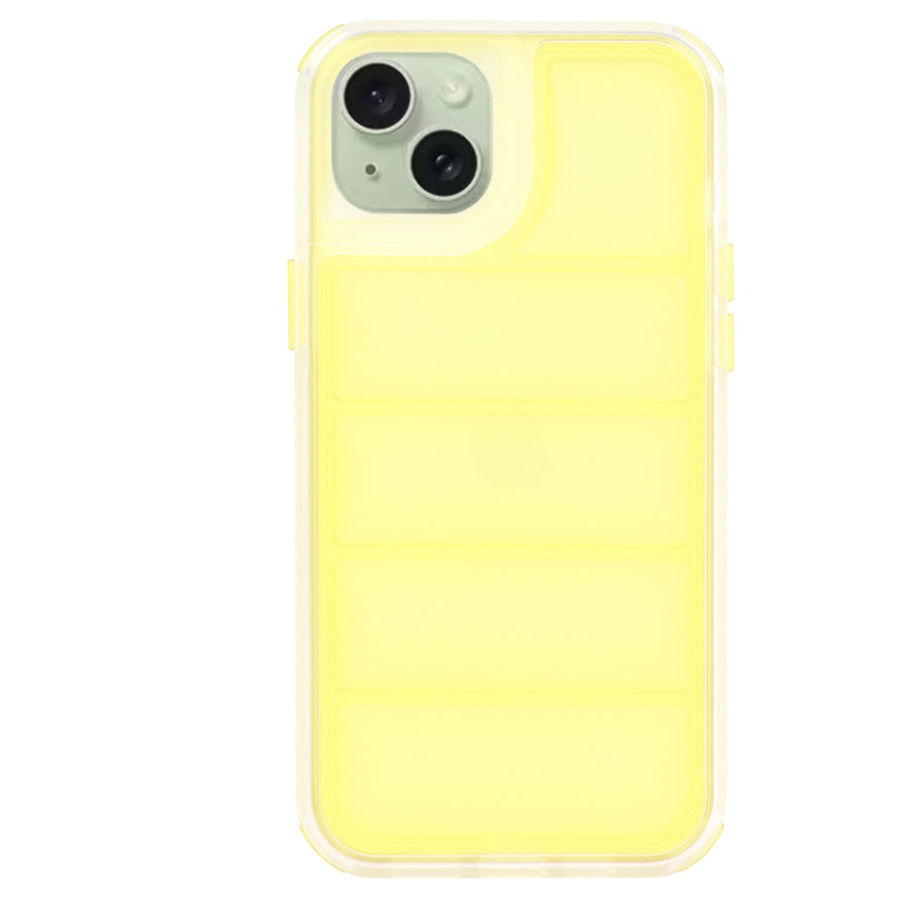 Hoes voor Apple iPhone 15 Plus, Techsuit, Wave Shield, Geel