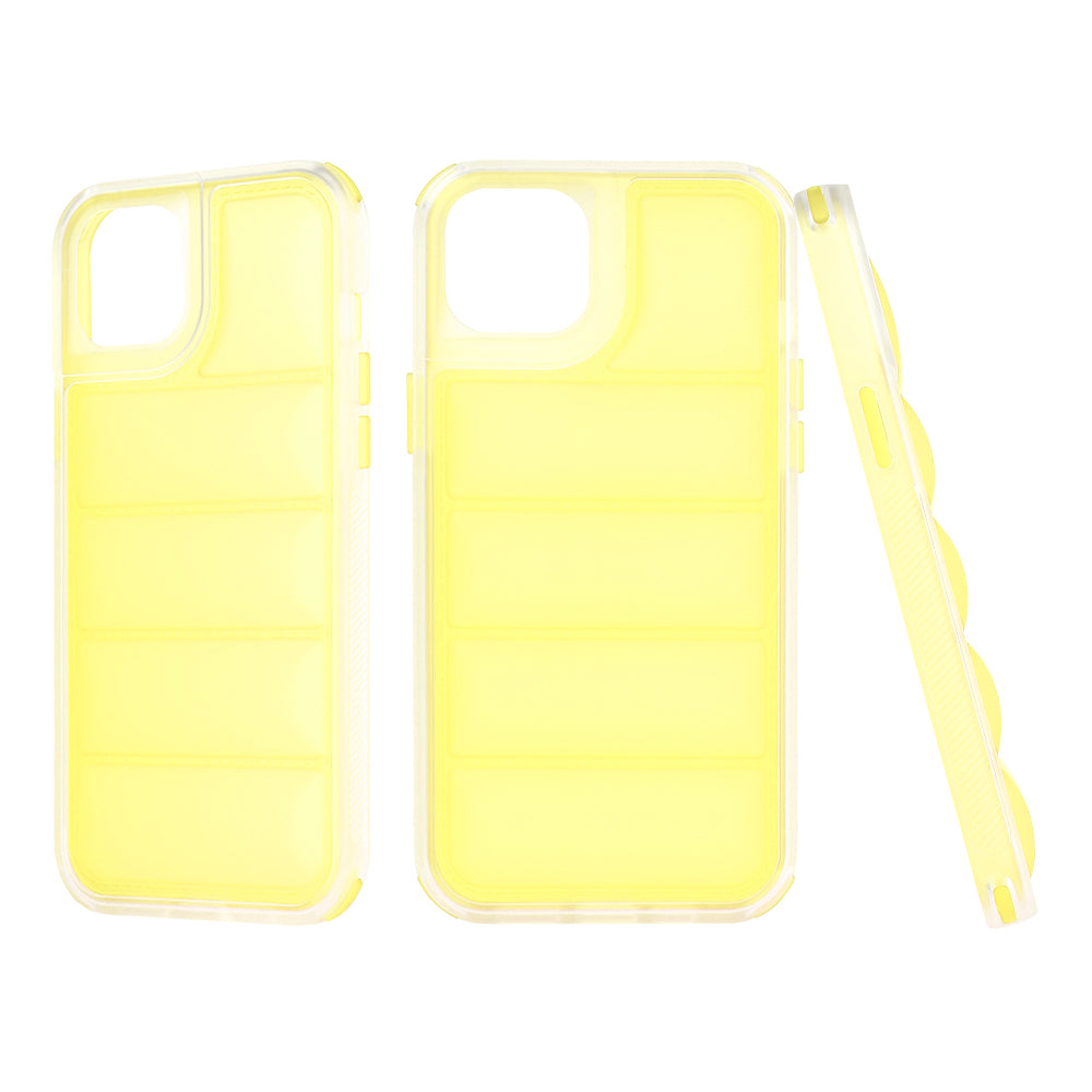 Hoes voor Apple iPhone 15 Plus, Techsuit, Wave Shield, Geel