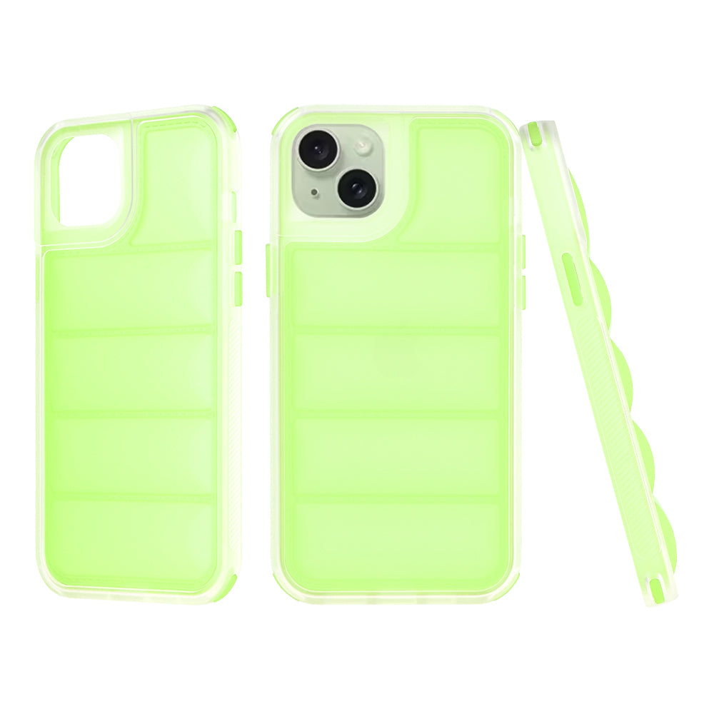 Hoes voor Apple iPhone 15 Plus, Techsuit, Wave Shield, Groen