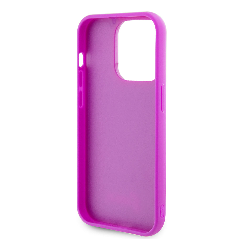 Hoes voor Apple iPhone 15 Pro, Guess, Disco Metal Script, Fuchsia