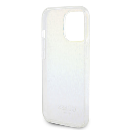 Hoesje voor Apple iPhone 15 Pro, Guess, IML Faceted Mirror Disco Iridescent, Meerkleurig