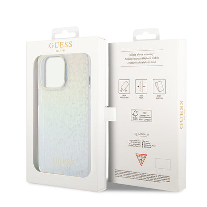 Hoesje voor Apple iPhone 15 Pro, Guess, IML Faceted Mirror Disco Iridescent, Meerkleurig