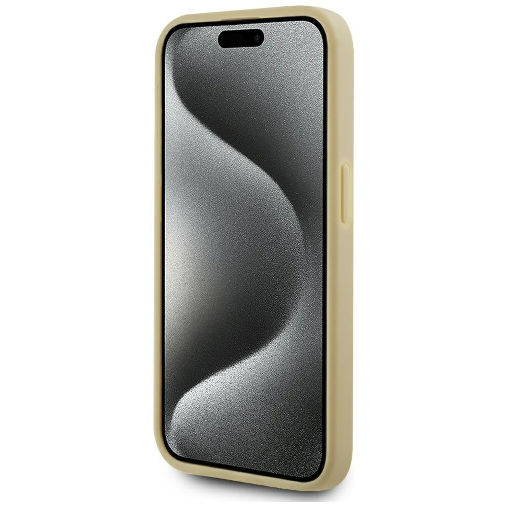Hoes voor Apple iPhone 15 Pro Max, Karl Lagerfeld, Metal Signature, Goud