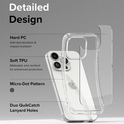 Hoesje voor Apple iPhone 15 Pro Max, Ringke, Fusion, Transparant