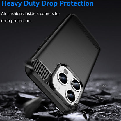 Case for Apple iPhone 15 Pro Max, Techsuit, Carbon, Black