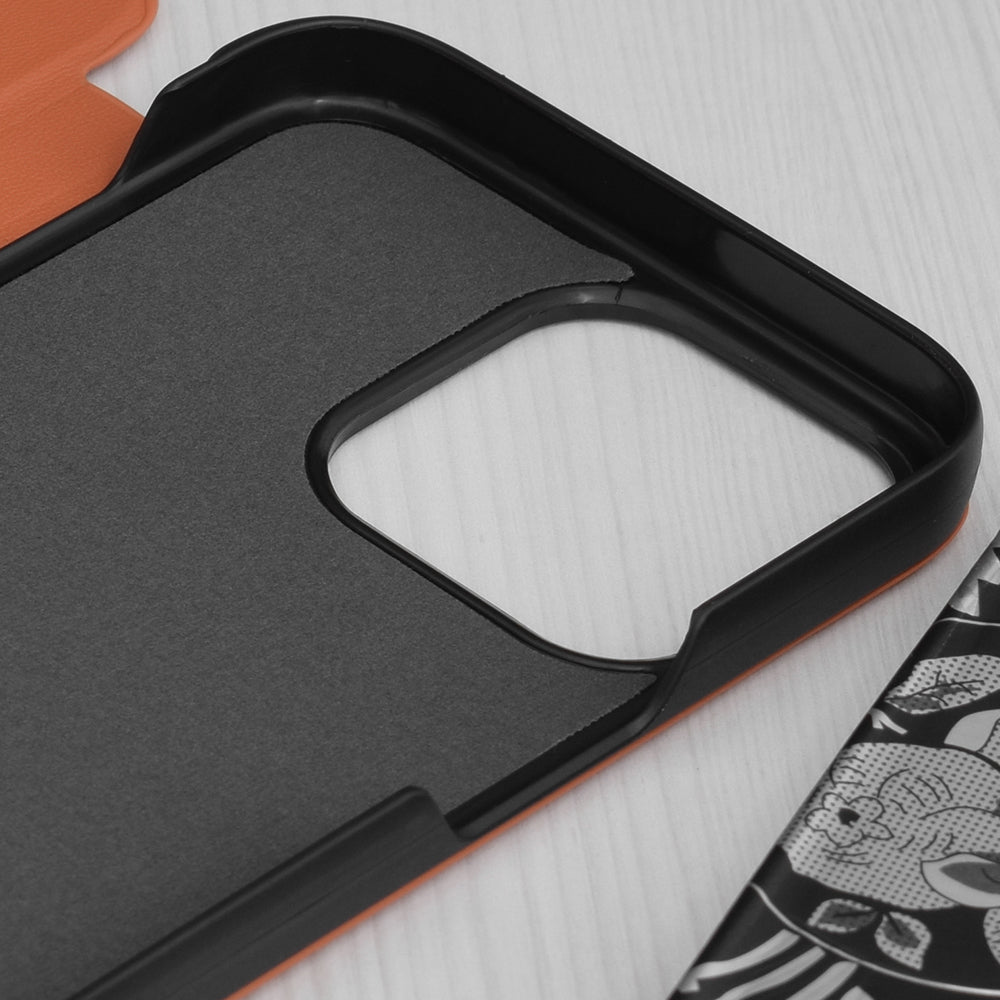 Hoes voor Apple iPhone 15 Pro Max, Techsuit, eFold, Oranje
