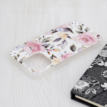 Hoes voor Apple iPhone 15 Pro Max, Techsuit, Marble, Wit