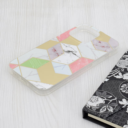 Telefoonhoesje voor Apple iPhone 15 Pro Max, Techsuit, Marble, Paars