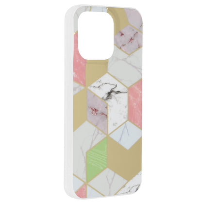 Telefoonhoesje voor Apple iPhone 15 Pro Max, Techsuit, Marble, Paars