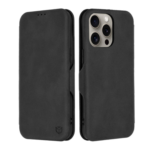 Hoes voor Apple iPhone 15 Pro Max, Techsuit, Safe Wallet Plus, Zwart
