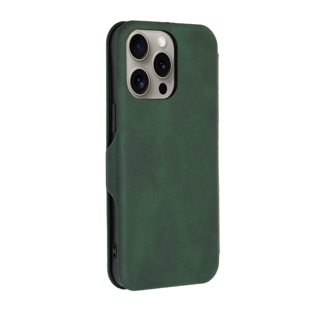 Hoes voor Apple iPhone 15 Pro Max, Techsuit, Safe Wallet Plus, Groen