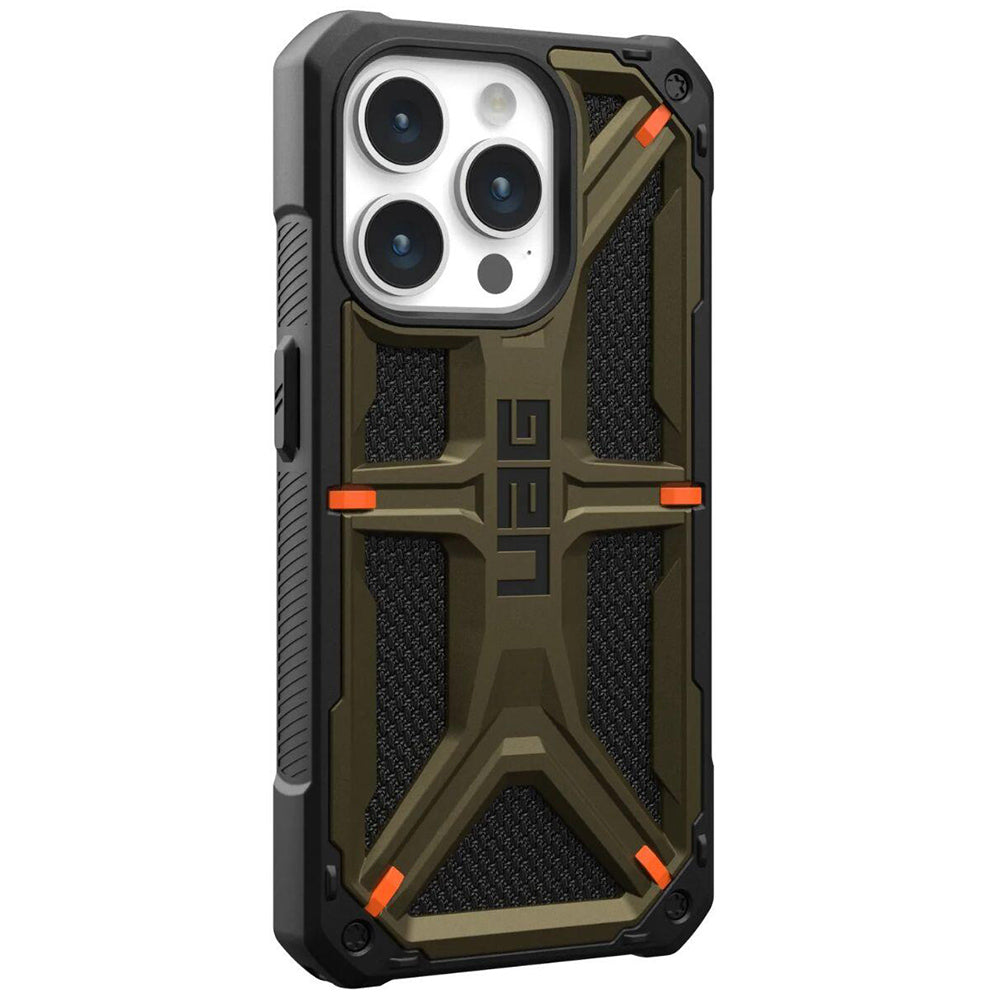 Hoes voor Apple iPhone 15 Pro Max, Urban Armor Gear, Monarch Kevlar, Groen