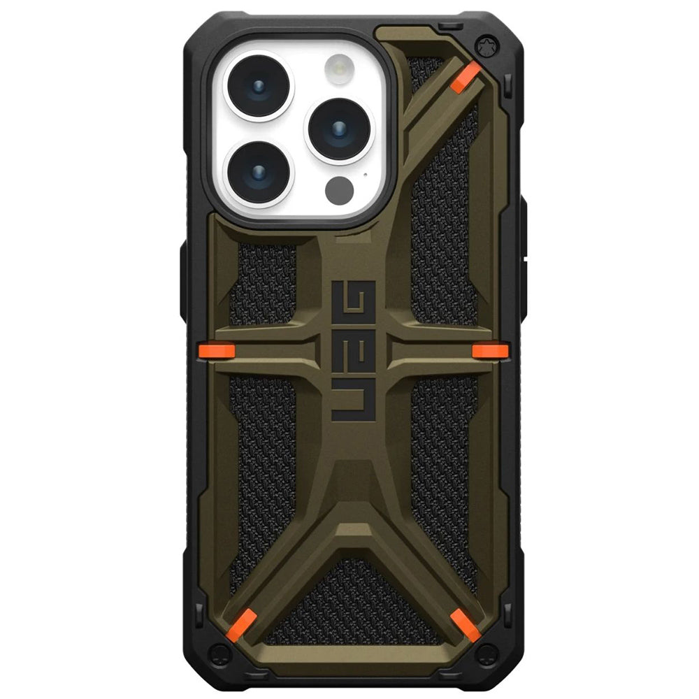 Hoes voor Apple iPhone 15 Pro Max, Urban Armor Gear, Monarch Kevlar, Groen