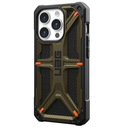 Hoes voor Apple iPhone 15 Pro Max, Urban Armor Gear, Monarch Kevlar, Groen