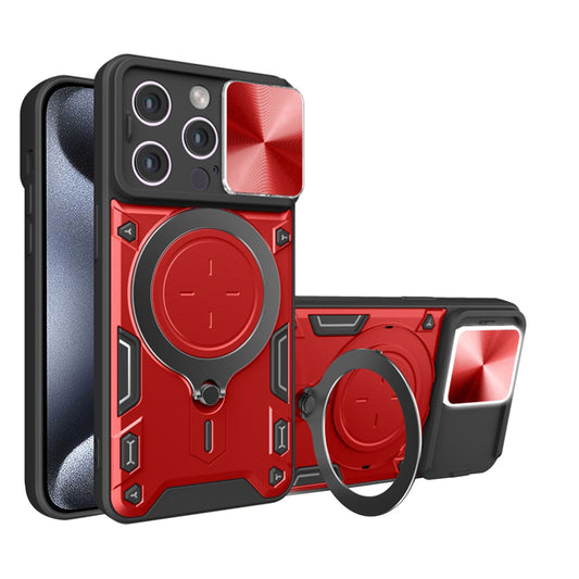 Case for Apple iPhone 15 Pro, Techsuit, CamGuard Pro, Red