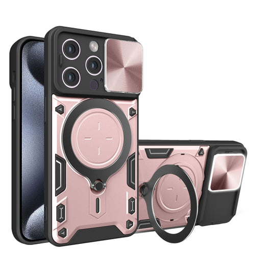 Case for Apple iPhone 15 Pro, Techsuit, CamGuard Pro, Rose Gold