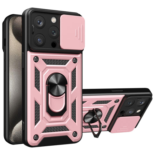 Case for Apple iPhone 15 Pro, Techsuit, CamShield, Pink