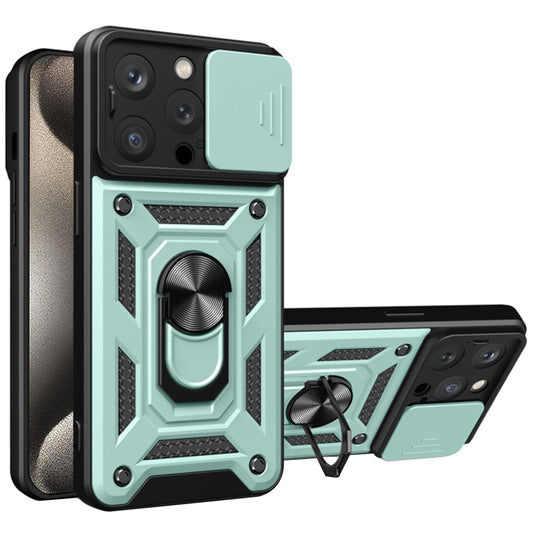 Case for Apple iPhone 15 Pro, Techsuit, CamShield, Green