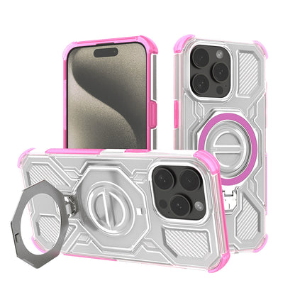 Hoes voor Apple iPhone 15 Pro, Techsuit, Carbon Shield Pro, Roze