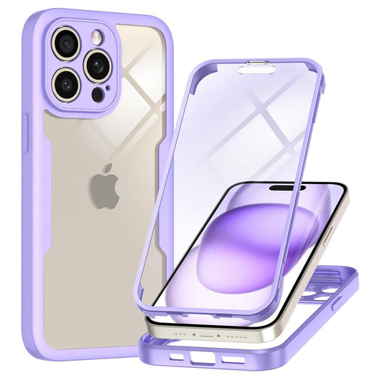 Hoes voor Apple iPhone 15 Pro, Techsuit, ColorVerse 360, Paars